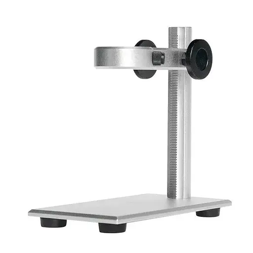 Штатив для микроскопа универсальный, алюминиевый, с регулировкой по высоте.