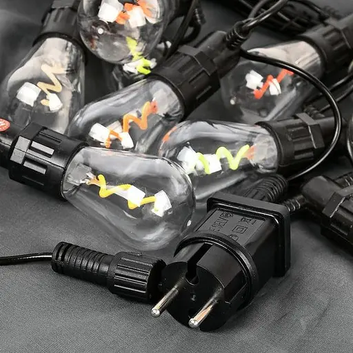 Вулична ретрогірлянда Stenson R95899 IP65 Спіральні лампочки 5 м - фото 5