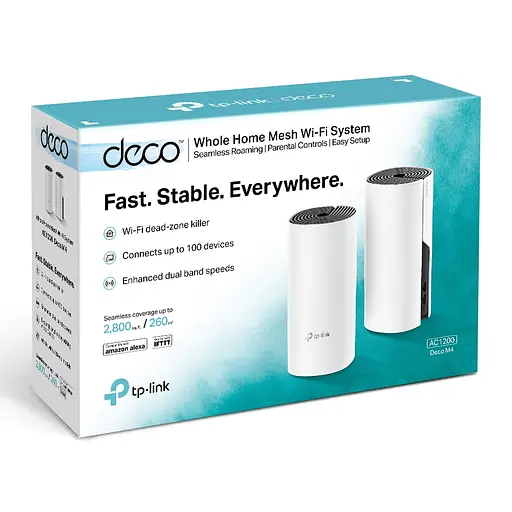 Маршрутизатор TP-Link DECO M4 2PK AC1200 2xGE LAN/WAN MU-MIMO MESH - фото 7