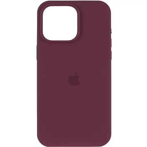 Чохол Epik Silicone Case AA Logo with MagSafe для Apple iPhone 11 Pro 5.8 Бордовий/Plum - фото 2