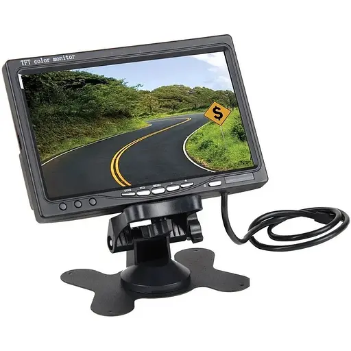 Автомобильный монитор Podofo R09+ 7 дюймов для камеры заднего вида 2 AV входа крепления на торпедо