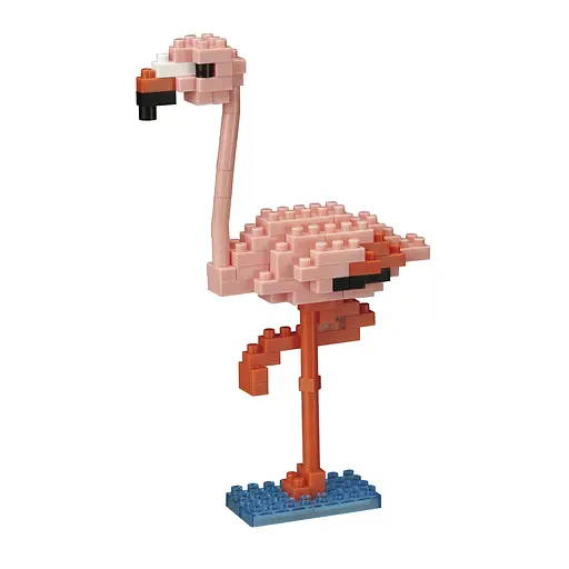 Конструктор Nanoblock Розовое фламинго 100 элементов (124112) - фото 2