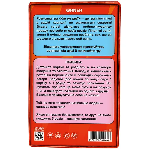 Игра для компании Orner Кто здесь Кто? - фото 3