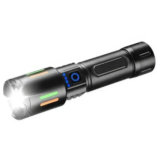 Тактический фонарик X-Balog BL-611-TG светодиодный аккумуляторный фонарь с зарядкой Type-C - фото 3