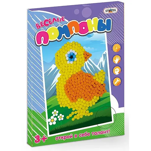 Набір для творчості Мозаїка з помпонів Курчатко (рос.) 1015