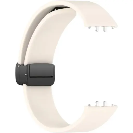 Ремешок DK Silicone Sport Magnetic для Samsung Galaxy Fit3 (R390) (ivory / black)