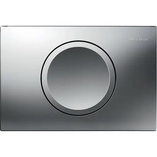 Клавіша змиву Geberit Delta15 хром матовий 115.109.46.1 (115.120.46.1), Хром матовый - фото 1