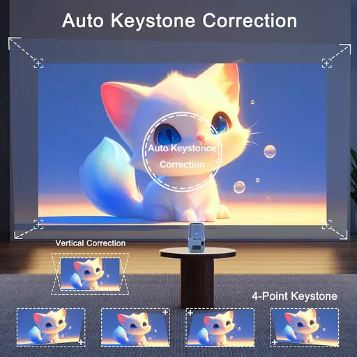 Проєктор H96 max B11 LED LCD HD 200AL 16:9 H716 2G/16G Android 11.0 HDMI Wi-Fi BT сірий - фото 5