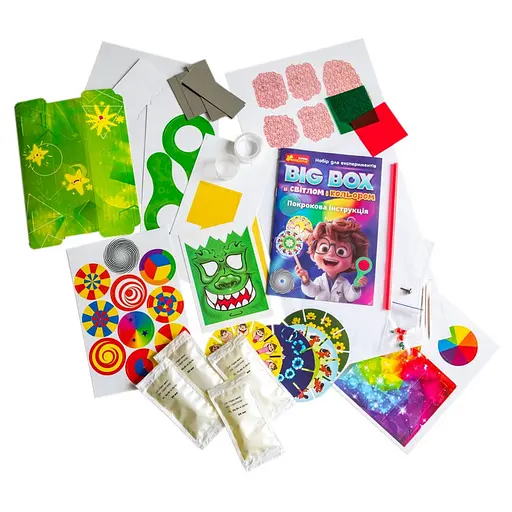 Дитячий набір для експериментів "BIG BOX зі світлом і кольором" Ранок 10114169 - фото 3