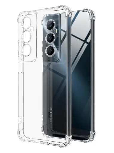 TPU чехол Getman Ease logo усиленные углы Full Camera для Realme C65 4G Бесцветный (прозрачный)