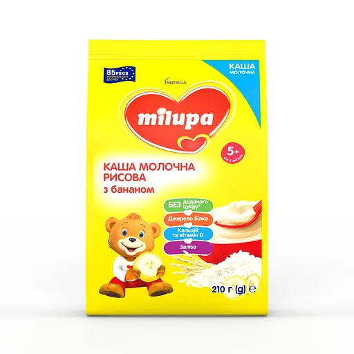 Молочна каша Milupa Рисова з бананом 210 г - фото 2