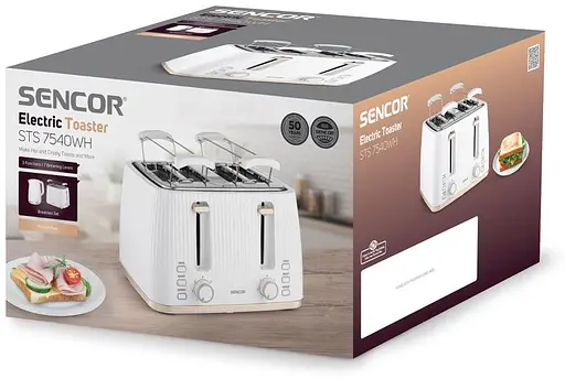 Тостер Sencor STS7540WH біло-золотий 1860 Вт - фото 15