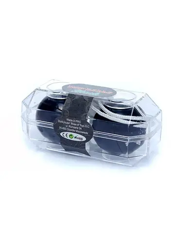 Вагінальні кульки Duo-Balls Black, 21 см, чорний - фото 4