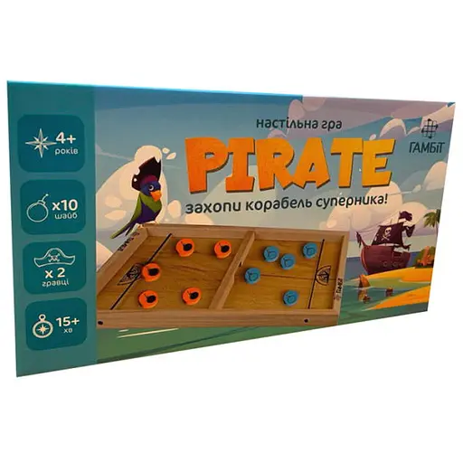 Настольная игра Гамбит Пираты Юниор (Pirate: Junior) (укр.) (900651-1) - фото 1