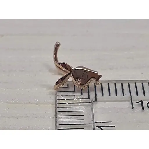 Золота сережка-пірсинг Dear в ніс Dear. 1012 - фото 3