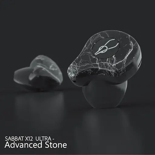 Беспроводные Bluetooth наушники Sabbat X12 Ultra Advanced stone с поддержкой aptX черно-серые - фото 6