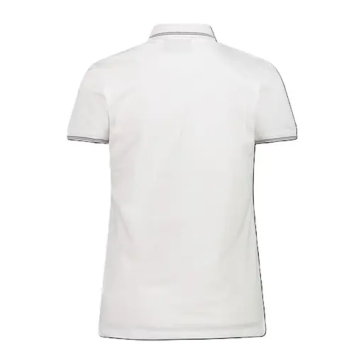 Поло CMP Woman Polo Melange Stretch White XS (1097-34D5996-A001 36) - фото 2