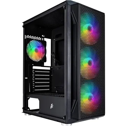 Корпус 1stPlayer X5-BK-4F1 Black без БП (X5-BK-4F1) - фото 1