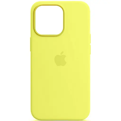 Чохол Epik Silicone case AAA with Magsafe and Animation для Apple iPhone 13 Pro Max 6.7 Жовтий/Lemon Zest - фото 3
