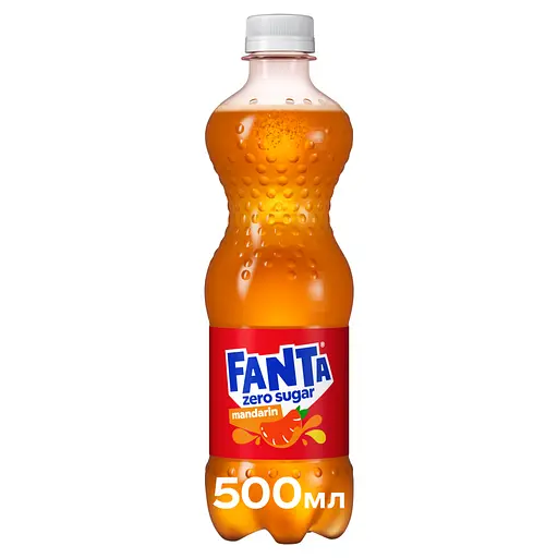 Напій безалкогольний Fanta Mandarin Zero sugar сильногазований 0.5 л (953752) - фото 4