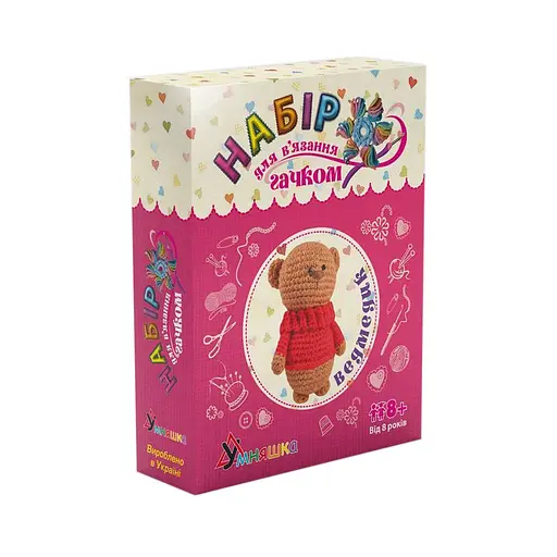 Набор для творчества. Вязание крючком "Медвежонок" (ВК-003) BK-003 - фото 1