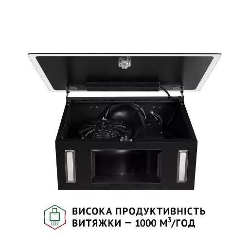Вытяжка декоративная наклонная PERFELLI RIVA NERO - фото 11