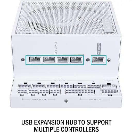 Блок живлення Lian Li EDGE1300 1300W 80 PLUS PLATINUM WHITE (G9P.EG1300.WE00.EU) - фото 8