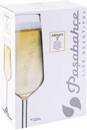 Набор бокалов Pasabahce Allegra для игристого вина 195 мл, 2 шт. (440079-2) - фото 6