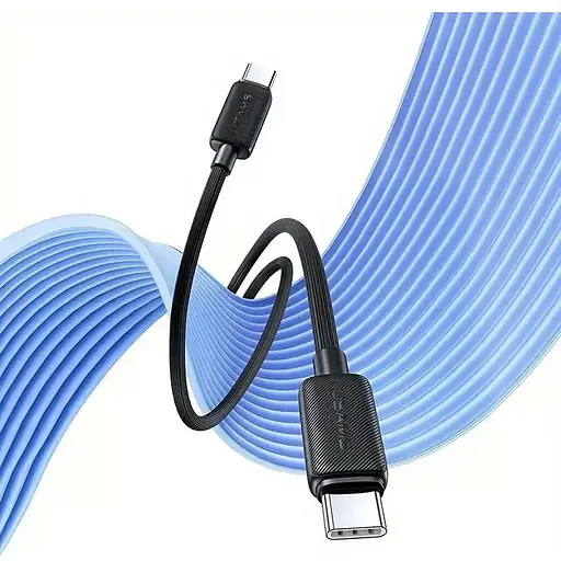 Кабель Usams US-SJ691 USB-C-USB-C 1m Black (SJ691USB01) [111163] - фото 3
