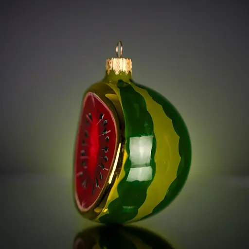 Ялинкова прикраса Різдвяні історії Херсонський кавун скло (4820001105292) - фото 2