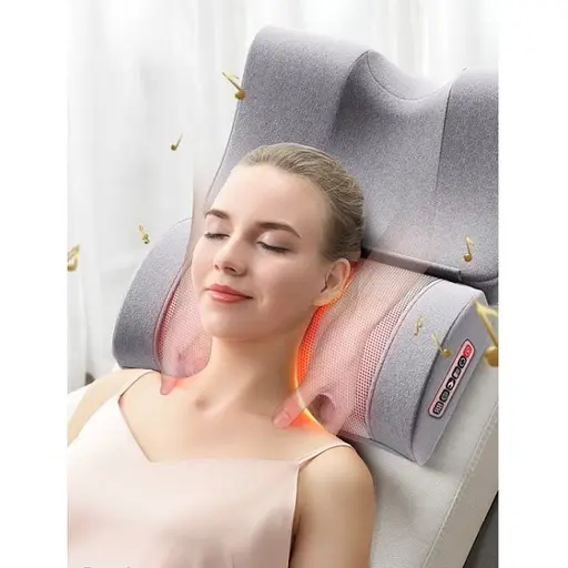 Массажная роликовая подушка для шеи, спины и тела Paradise Sound 501-С с функцией подогрева и музыка