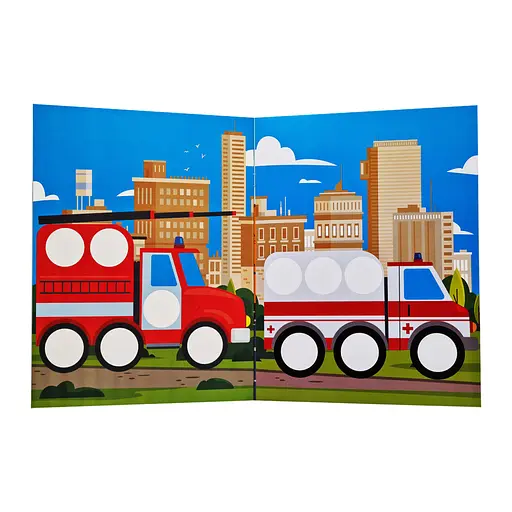 Развивающая книжка с наклейками "Авто" 403952 для самых маленьких - фото 2