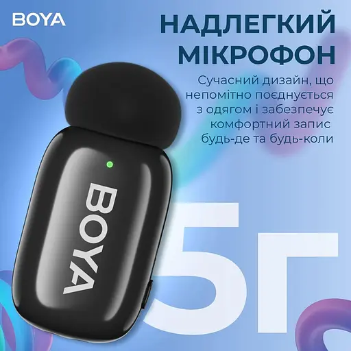Микрофон Boya mini-16 Lightning Black (mini-16) - фото 6