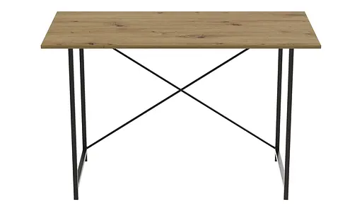 Стол письменный Line Лайт Ferrum-decor 750x1200x600 Черный металл ДСП Дуб Артизан 16 мм (FRD-104862) - фото 4