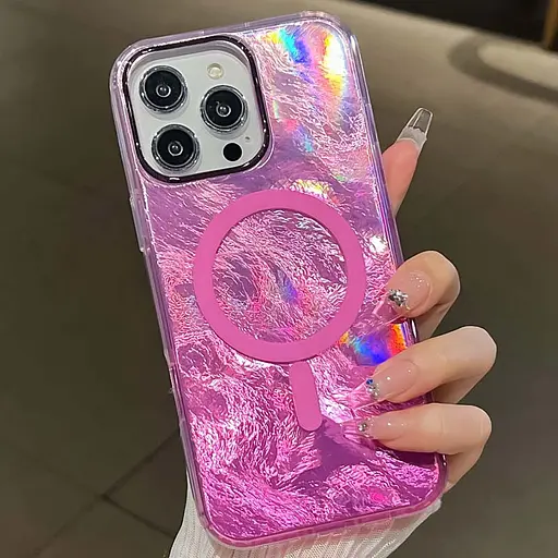 Чохол Epik TPU Shiny Mountain MagFit для Apple iPhone 16 Pro Max 6.9 Pink - фото 2
