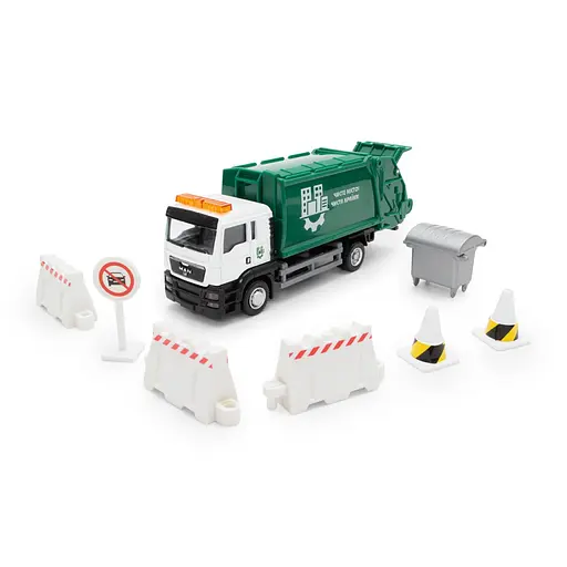 Ігровий набір "Сміттєвоз Мan" TechnoDrive 250431U з аксесуарами, масштаб 1:64 - фото 7