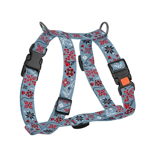 Шлей для собак Н-образная Баркси патриотическая 16 мм. - фото 2