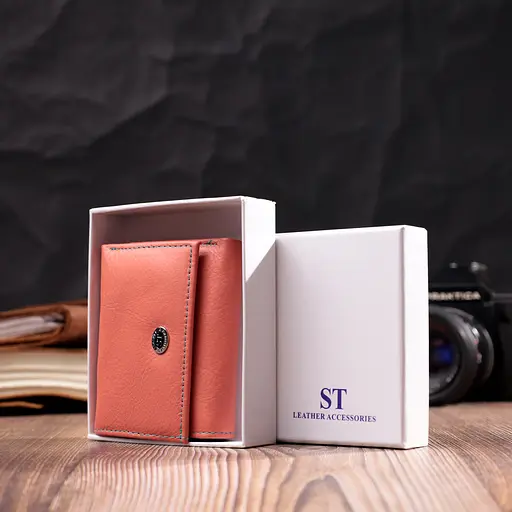 Кожаный женский кошелек ST Leather 9.5х8х2 см acs0028414 - фото 8