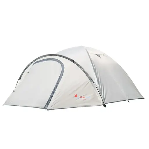 Туристическая палатка трехместная Time Eco Travel-3, серо-бежевая - фото 1