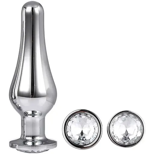 Набір анальних пробок конічної форми Dream Toys DT21874 Gleaming Love Pleasure Set Silver - фото 4