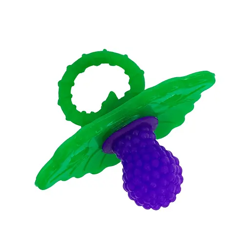 Пустышка-прорезыватель "Ягодка" Mega Zayka MGZ-0419(Purple) текстурная - фото 1
