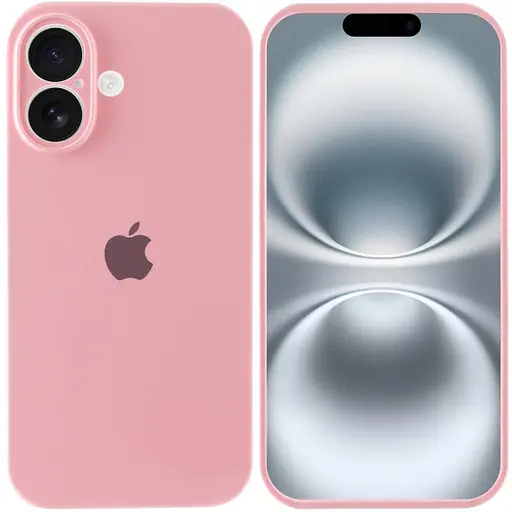 Чохол Epik Silicone Case Full Camera Protective AA для Apple iPhone 16, 6.1 Рожевий/Light pink - фото 2