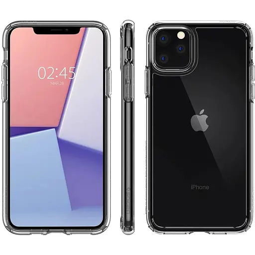 Оригинальный противоударный чехол Spigen Ultra Hybrid для iPhone 11 Pro Max (6.5") прозрачный 075CS27135 - фото 9