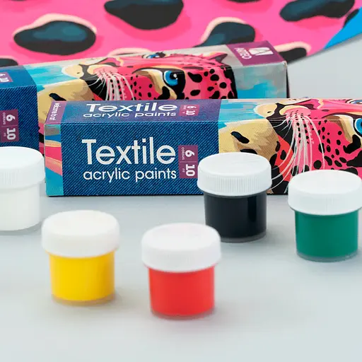 Набор акриловых красок для росписи тканей Animals 6×10 мл Arteo - фото 4