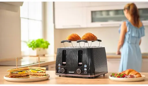 Тостер Sencor STS7541BK черно-серебристый 1860 Вт - фото 6