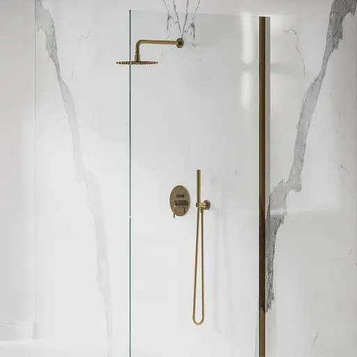 Душова система прихованого монтажу Omnires Y gold SYSY19GL, Золотий - фото 2