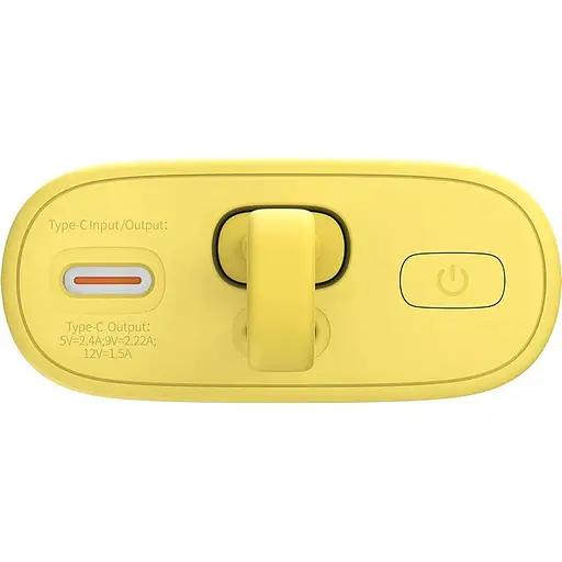 Внешний аккумулятор Baseus Popsicle Type-C 5200mAh 20W Yellow (P10055600Y12-01) [125028] - фото 6