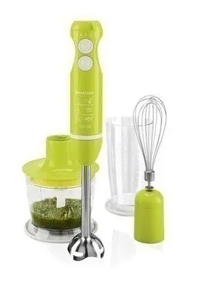 Блендер погружной 3 в 1 SILVER CREST 600W (блендер, миксер, чопер) green - фото 1