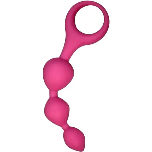 Анальні кульки Alive Triball Pink силікон 2 см