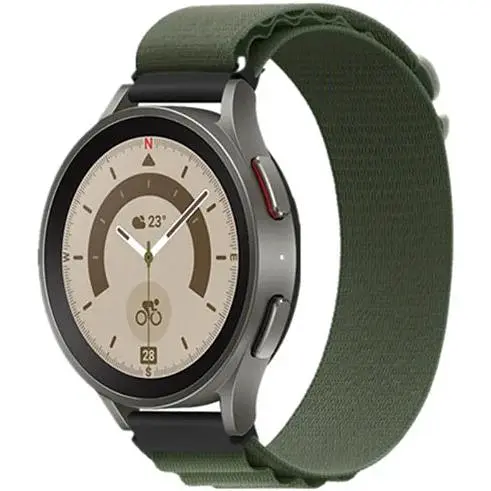 Ремінець DK CDK для Garmin Vivoactive 5 20mm Polyester Alpine Loop (015587) (green) - фото 2